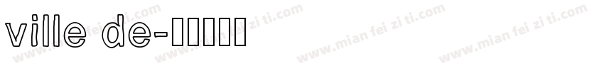 ville de字体转换